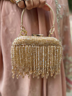 Rose Gold Tassel Bag