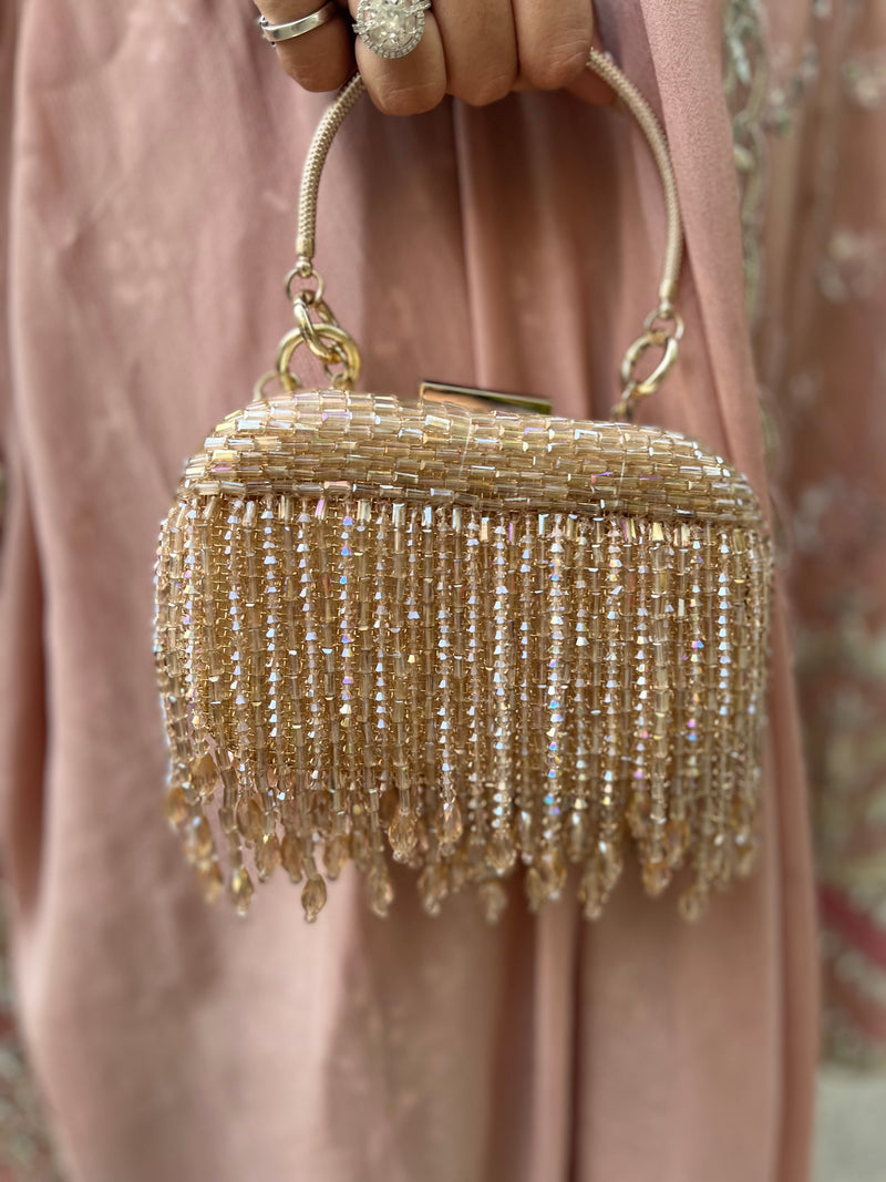 Rose Gold Tassel Bag